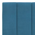 Casa si Gradina - Mobilier - Paturi si accesorii - Paturi - Cadru de pat cu lumini LED, albastru, 160x200 cm, catifea - Infinity.ro