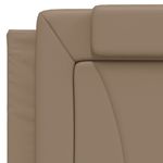 Casa si Gradina - Mobilier - Paturi si accesorii - Paturi - Cadru de pat cu LED, cappuccino, 100x200 cm, piele ecologica - Infinity.ro