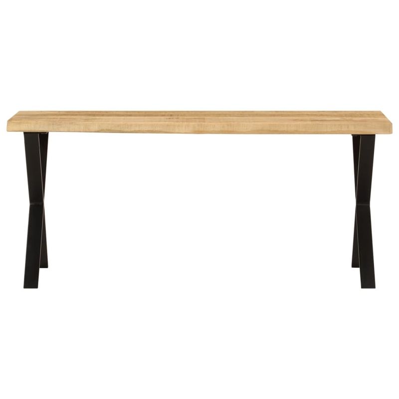 Casa si Gradina - Mobilier - Canapele si coltare - Banchete - Bancheta cu margini naturale 105 cm, lemn masiv de mango - Infinity.ro