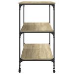 Casa si Gradina - Bucatarie si vesela - Ustensile bucatarie - Cosuri servire - Carucior de bucatarie stejar sonoma 102x50x95 cm lemn - Infinity.ro