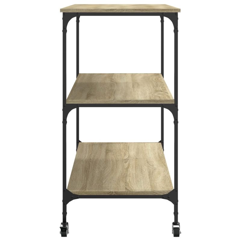 Casa si Gradina - Bucatarie si vesela - Ustensile bucatarie - Cosuri servire - Carucior de bucatarie stejar sonoma 102x50x95 cm lemn - Infinity.ro