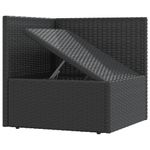 Casa si Gradina - Gradina si terasa - Mobilier exterior - Seturi mobila gradina - Set mobilier de gradina cu perne, 7 piese, negru, poliratan - Infinity.ro