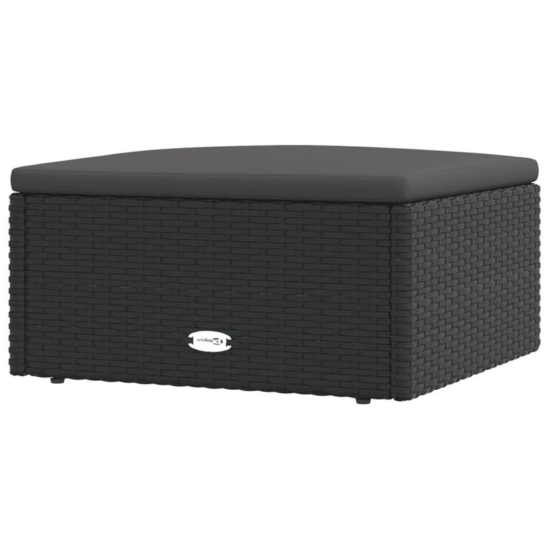Casa si Gradina - Gradina si terasa - Mobilier exterior - Seturi mobila gradina - Set mobilier de gradina cu perne, 7 piese, negru, poliratan - Infinity.ro