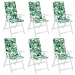 Casa si Gradina - Textile si covoare - Perne si pilote - Perne decorative - Perne scaun cu spatar inalt, 6 buc, model frunze, textil Oxford - Infinity.ro