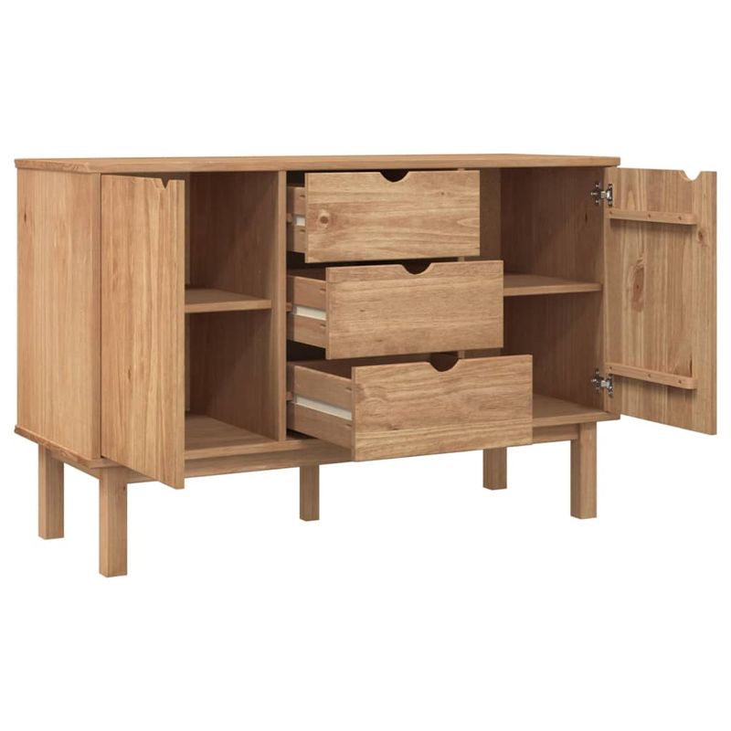 Casa si Gradina - Mobilier - Comode si corpuri - Comode - Servanta OTTA, 113,5x43x73 cm, lemn masiv de pin - Infinity.ro