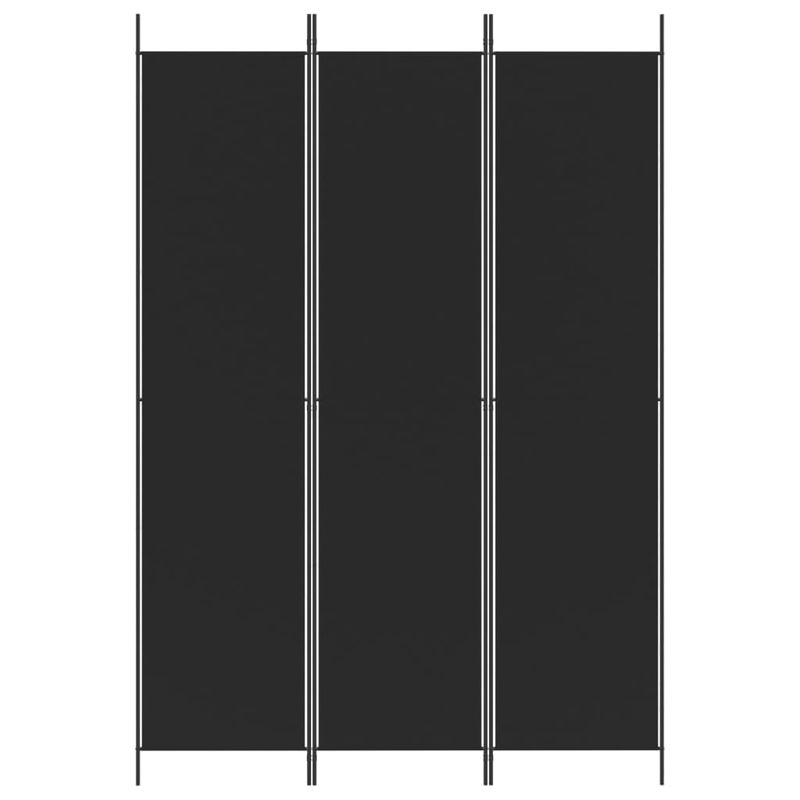 Casa si Gradina - Decoratiuni - Pereti despartitori si paravane - Paravan de camera cu 3 panouri, negru, 150x220 cm, textil - Infinity.ro