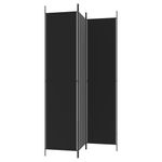 Casa si Gradina - Decoratiuni - Pereti despartitori si paravane - Paravan de camera cu 3 panouri, negru, 150x220 cm, textil - Infinity.ro