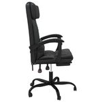 Casa si Gradina - Mobilier - Scaune si fotolii - Scaune - Scaun de birou rabatabil, negru, piele ecologica - Infinity.ro