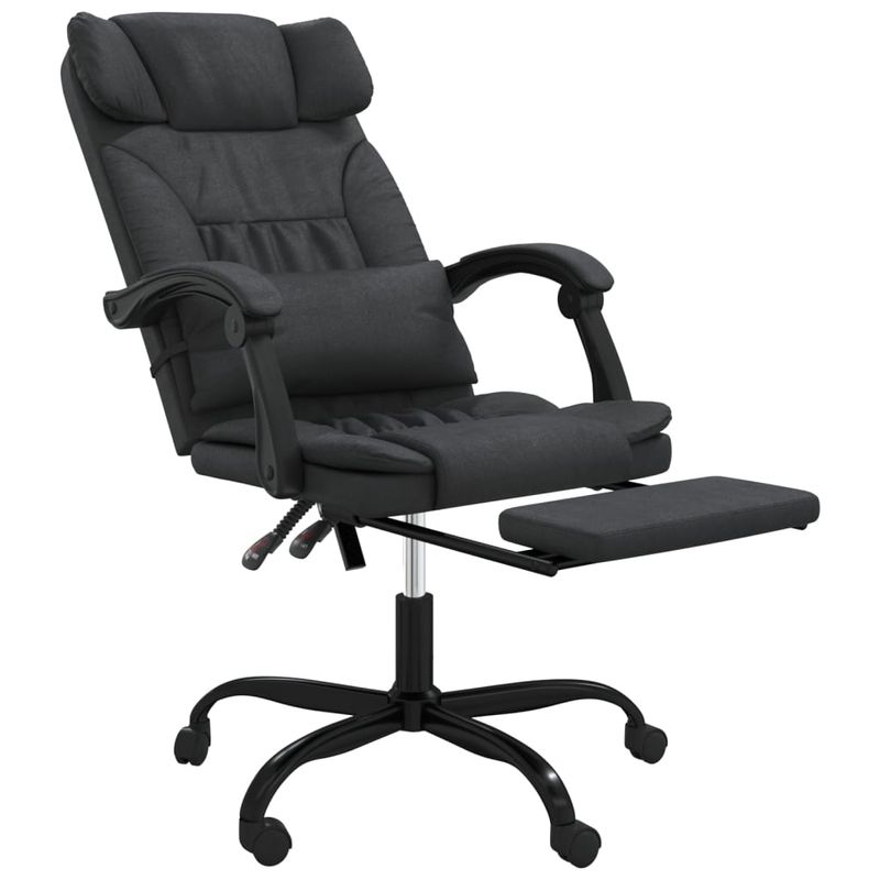 Casa si Gradina - Mobilier - Scaune si fotolii - Scaune - Scaun de birou rabatabil, negru, piele ecologica - Infinity.ro