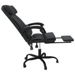 Casa si Gradina - Mobilier - Scaune si fotolii - Scaune - Scaun de birou rabatabil, negru, piele ecologica - Infinity.ro