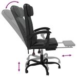 Casa si Gradina - Mobilier - Scaune si fotolii - Scaune - Scaun de birou rabatabil, negru, piele ecologica - Infinity.ro