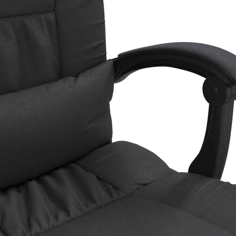 Casa si Gradina - Mobilier - Scaune si fotolii - Scaune - Scaun de birou rabatabil, negru, piele ecologica - Infinity.ro