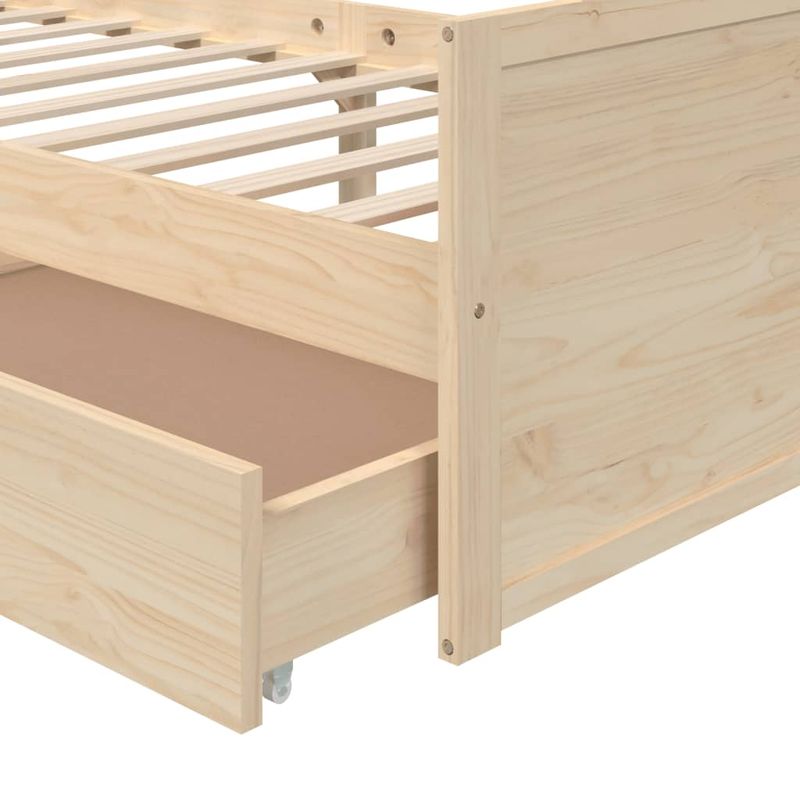 Casa si Gradina - Mobilier - Paturi si accesorii - Paturi - Cadru de pat cu sertare, 90x200 cm, lemn masiv de pin - Infinity.ro