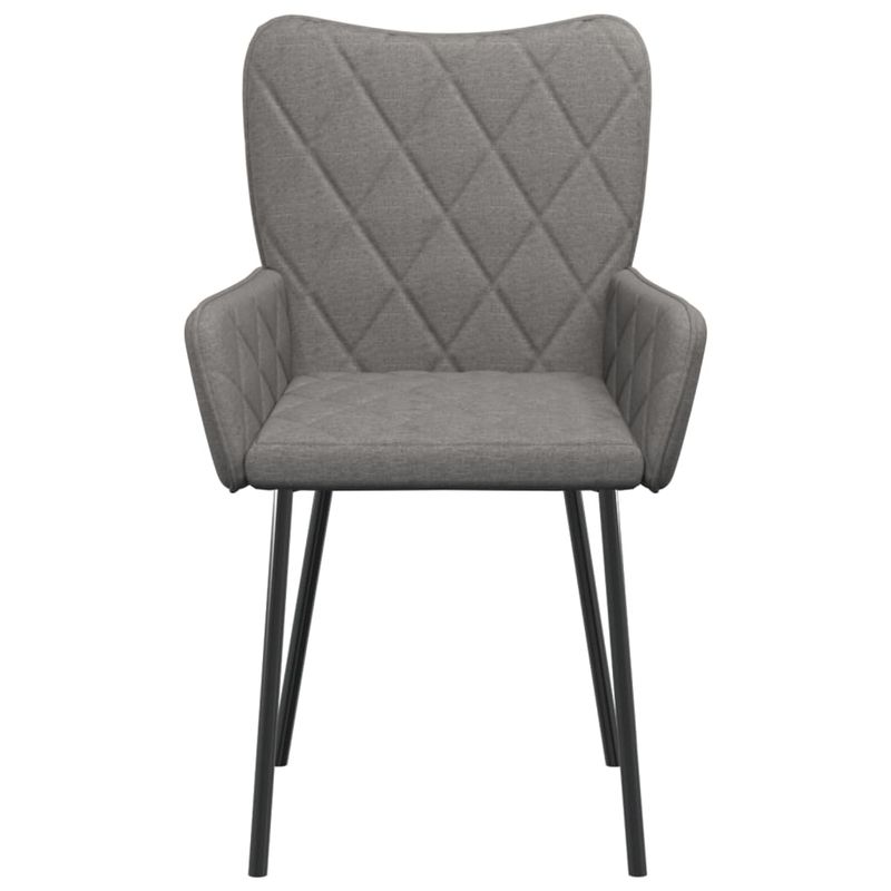 Casa si Gradina - Mobilier - Scaune si fotolii - Scaune - Scaune de bucatarie, 2 buc., gri deschis, material textil - Infinity.ro