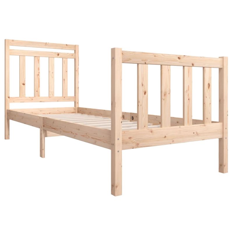 Casa si Gradina - Mobilier - Paturi si accesorii - Paturi - Cadru de pat mic single, 75x190 cm, lemn masiv - Infinity.ro