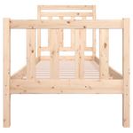 Casa si Gradina - Mobilier - Paturi si accesorii - Paturi - Cadru de pat mic single, 75x190 cm, lemn masiv - Infinity.ro