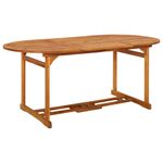 Casa si Gradina - Gradina si terasa - Mobilier exterior - Seturi mobila gradina - Set de masa pentru gradina, 7 piese, lemn masiv de acacia, model cu cotieră" - Infinity.ro