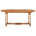 Casa si Gradina - Gradina si terasa - Mobilier exterior - Seturi mobila gradina - Set de masa pentru gradina, 7 piese, lemn masiv de acacia, model cu cotieră" - Infinity.ro