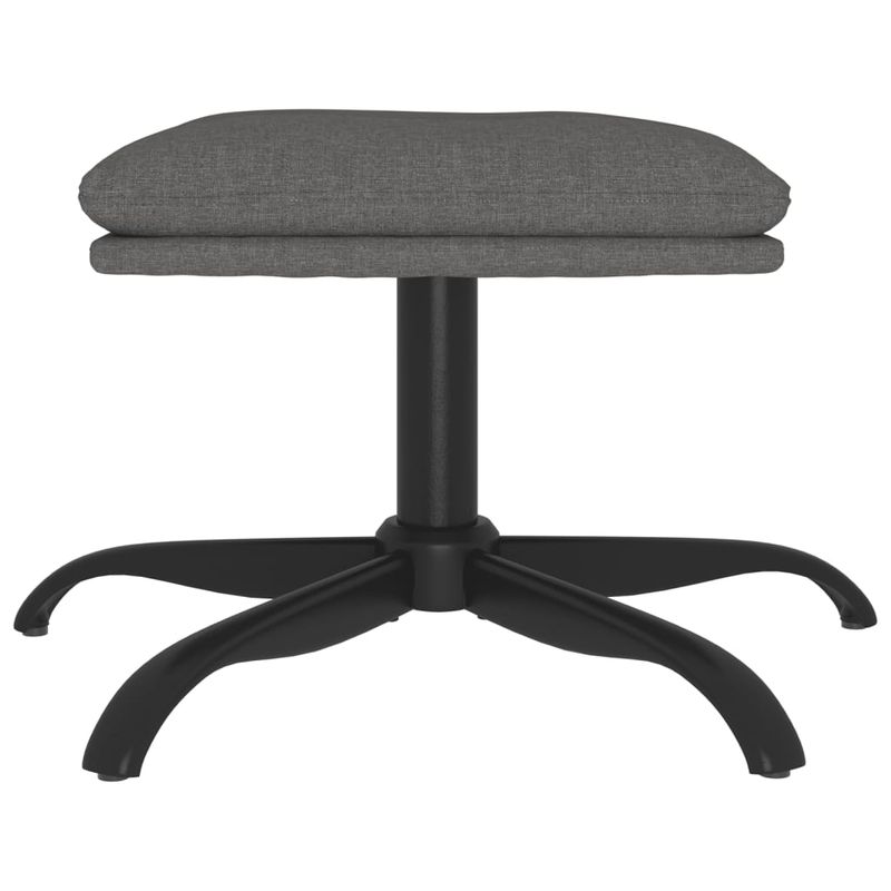 Casa si Gradina - Mobilier - Scaune si fotolii - Fotolii - Fotoliu de relaxare cu taburet, gri deschis, material textil - Infinity.ro