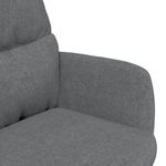 Casa si Gradina - Mobilier - Scaune si fotolii - Fotolii - Fotoliu de relaxare cu taburet, gri deschis, material textil - Infinity.ro
