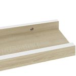 Casa si Gradina - Mobilier - Biblioteci si rafturi - Rafturi - Rafturi de perete, 2 buc., alb si stejar sonoma, 40x9x3 cm - Infinity.ro