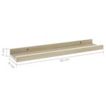 Casa si Gradina - Mobilier - Biblioteci si rafturi - Rafturi - Rafturi de perete, 2 buc., alb si stejar sonoma, 40x9x3 cm - Infinity.ro