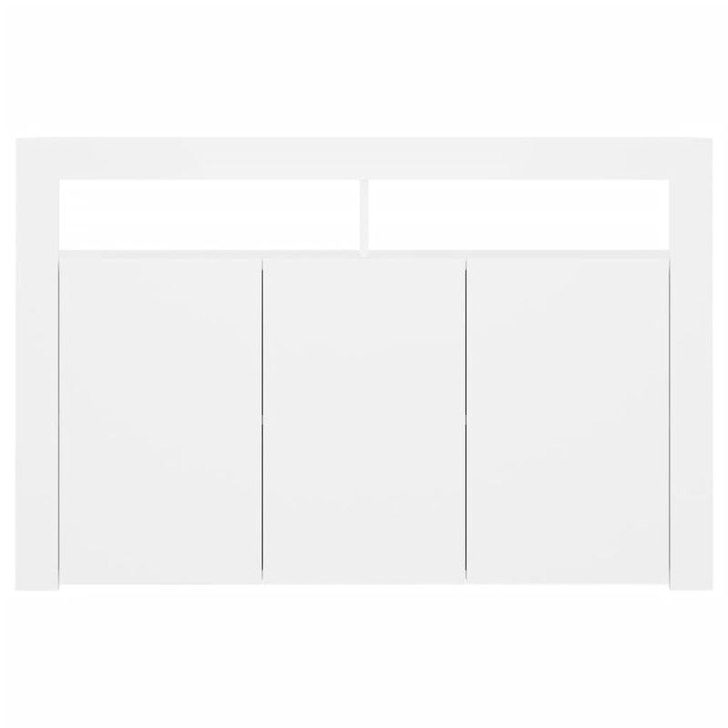 Casa si Gradina - Mobilier - Comode si corpuri - Comode - Servanta cu lumini LED, alb, 115,5x30x75 cm - Infinity.ro