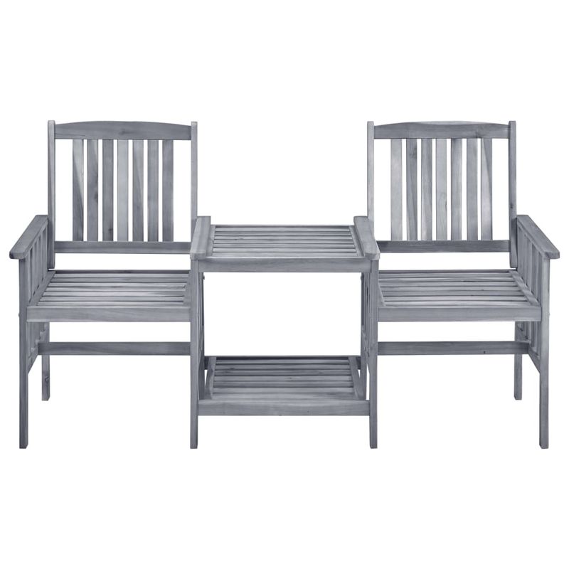 Casa si Gradina - Gradina si terasa - Mobilier exterior - Seturi mobila gradina - Scaune de gradina cu masa de ceai si perne, lemn masiv acacia - Infinity.ro