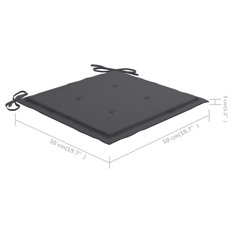Casa si Gradina - Gradina si terasa - Mobilier exterior - Seturi mobila gradina - Scaune de gradina cu masa de ceai si perne, lemn masiv acacia - Infinity.ro