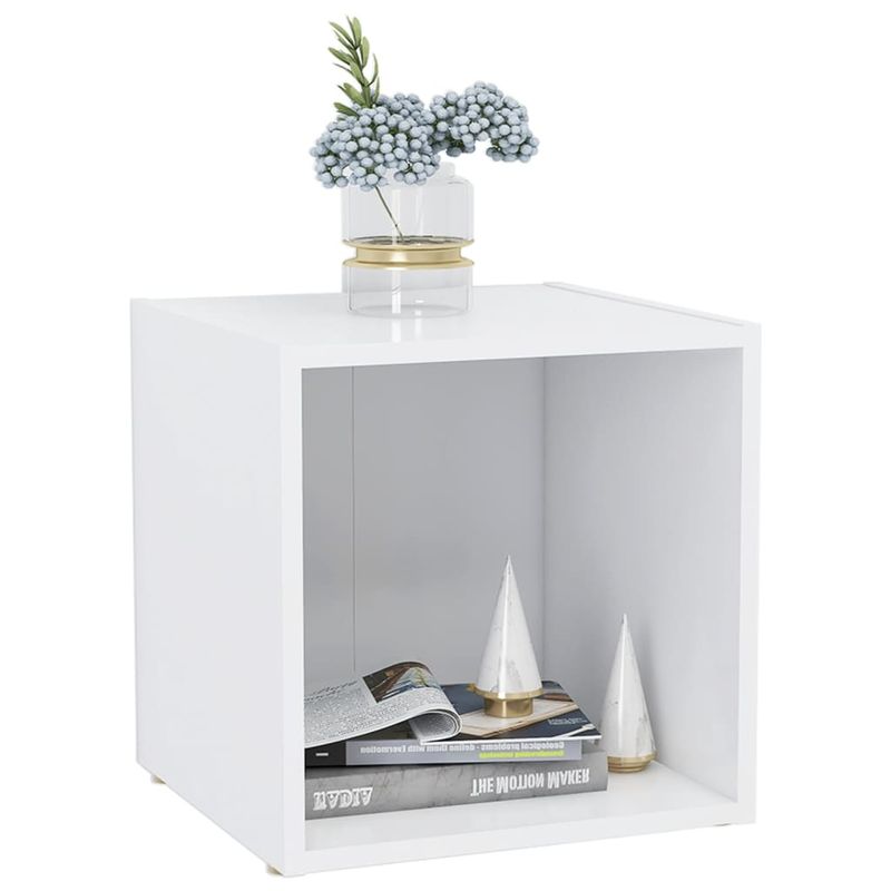 Casa si Gradina - Mobilier - Comode si corpuri - Comode - Comoda TV, alb, 37x35x37 cm - Infinity.ro