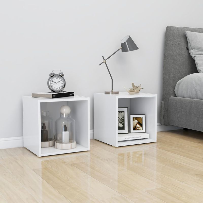Casa si Gradina - Mobilier - Comode si corpuri - Comode - Comoda TV, alb, 37x35x37 cm - Infinity.ro