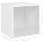 Casa si Gradina - Mobilier - Comode si corpuri - Comode - Comoda TV, alb, 37x35x37 cm - Infinity.ro