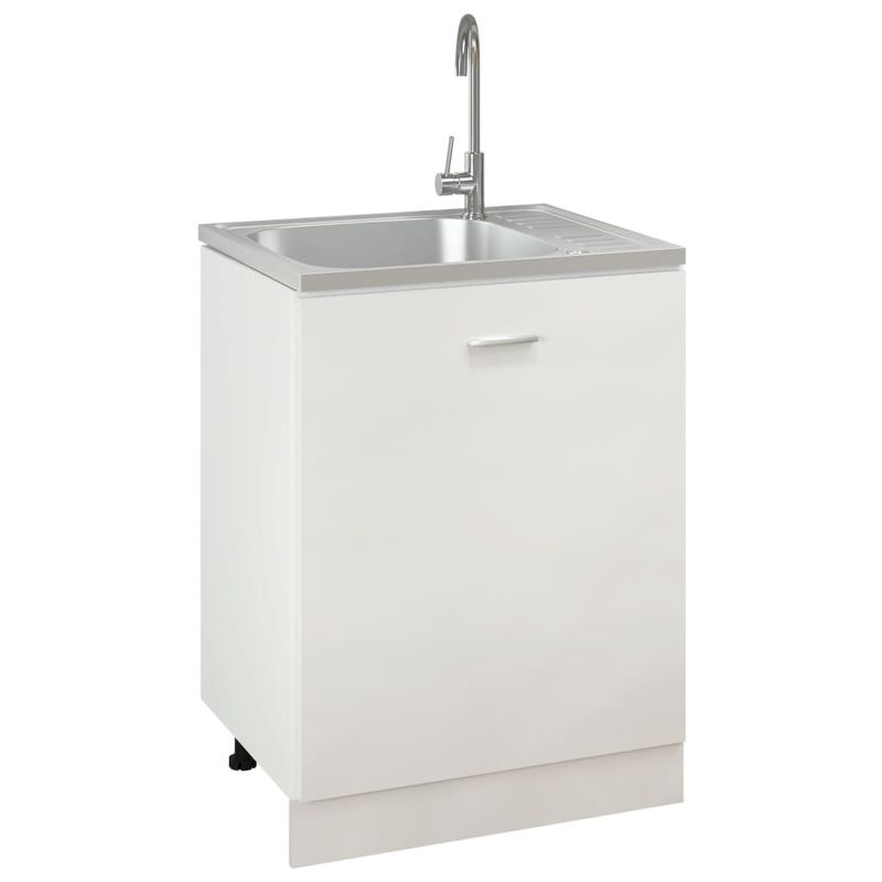 Casa si Gradina - Sanitare - Chiuveta bucatarie si accesorii - Chiuvete bucatarie - Chiuveta bucatarie cu scurgator, argintiu 500x600x155 mm otel - Infinity.ro