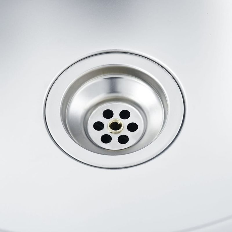 Casa si Gradina - Sanitare - Chiuveta bucatarie si accesorii - Chiuvete bucatarie - Chiuveta bucatarie cu scurgator, argintiu 500x600x155 mm otel - Infinity.ro