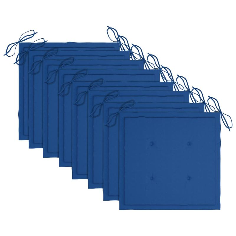 Casa si Gradina - Gradina si terasa - Mobilier exterior - Scaune si sezlonguri gradina - Scaune de gradina cu perne, 8 buc., lemn masiv tec - Infinity.ro