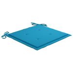 Casa si Gradina - Gradina si terasa - Mobilier exterior - Scaune si sezlonguri gradina - Scaune de gradina cu perne albastre, 8 buc., lemn masiv de tec - Infinity.ro