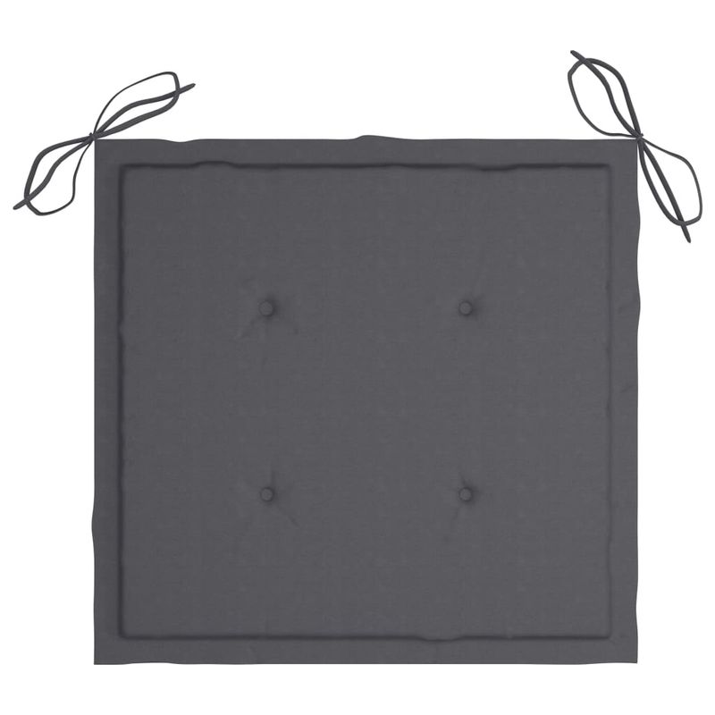 Casa si Gradina - Gradina si terasa - Mobilier exterior - Seturi mobila gradina - Set mobilier de exterior pliabil, cu perne, 5 piese, bambus, antracit, mărime 40x40x3 cm - Infinity.ro