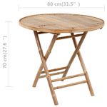 Casa si Gradina - Gradina si terasa - Mobilier exterior - Seturi mobila gradina - Set mobilier de exterior pliabil, cu perne, 5 piese, bambus, antracit, mărime 40x40x3 cm - Infinity.ro