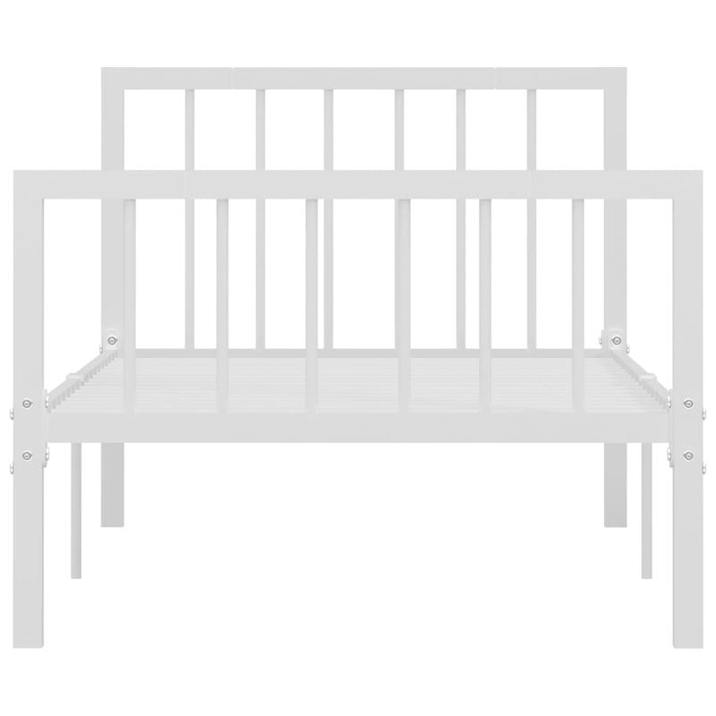 Casa si Gradina - Mobilier - Paturi si accesorii - Paturi - Cadru de pat, alb, 90 x 200 cm, metal - Infinity.ro
