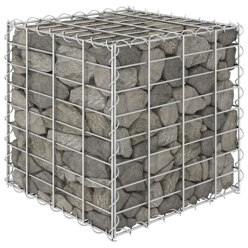 Casa si Gradina - Gradina si terasa - Garduri, panouri si accesorii - Gabion cub strat inaltat, 40 x 40 x 40 cm, sarma de otel - Infinity.ro