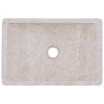 Casa si Gradina - Sanitare - Lavoar baie si accesorii - Lavoare si piedestale - Chiuveta, crem extralucios, 45x30x12 cm, marmura - Infinity.ro