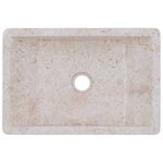 Casa si Gradina - Sanitare - Lavoar baie si accesorii - Lavoare si piedestale - Chiuveta, crem extralucios, 45x30x12 cm, marmura - Infinity.ro