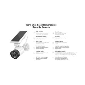 Camera de supraveghere 4MP FULL HD, Exterior, Panou Solar, SafeCams