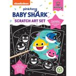 Jucarii, Copii si Bebe - Jucarii si jocuri - Jucarii & jocuri educative - Seturi pictura si desen - Set Fise Razuibile Baby Shark Scratch Art Set Alligator AB3140BSSA2 - Infinity.ro