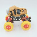 Jucarii, Copii si Bebe - Jucarii si jocuri - Vehicule si jucarii cu telecomanda - Masinute - Camion dino portocaliu pull back 19cm - Infinity.ro
