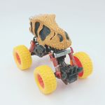 Jucarii, Copii si Bebe - Jucarii si jocuri - Vehicule si jucarii cu telecomanda - Masinute - Camion dino portocaliu pull back 19cm - Infinity.ro