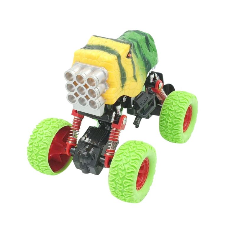 Jucarii, Copii si Bebe - Jucarii si jocuri - Vehicule si jucarii cu telecomanda - Masinute - Camion dino verde pull back 19cm - Infinity.ro