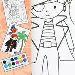 Jucarii, Copii si Bebe - Jucarii si jocuri - Jucarii & jocuri educative - Seturi pictura si desen - Set creativ pictura canvas model pirat - Infinity.ro