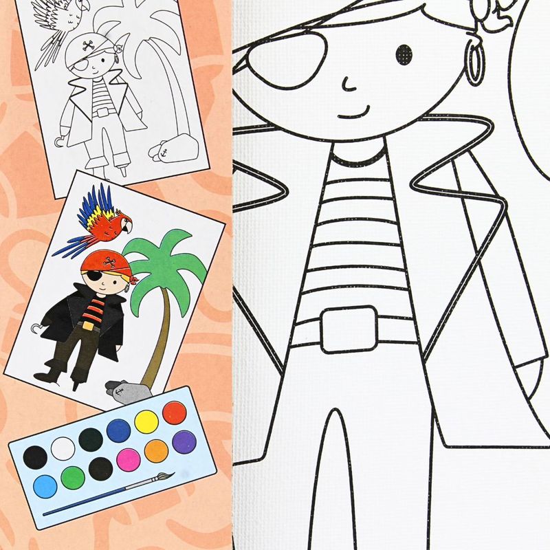 Jucarii, Copii si Bebe - Jucarii si jocuri - Jucarii & jocuri educative - Seturi pictura si desen - Set creativ pictura canvas model pirat - Infinity.ro