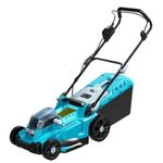 Casa si Gradina - Gradinarit si plante - Utilaje gradina - Masini de tuns iarba - Masina de tuns iarba, gazon, electrica, 2x18V Li-ion (acumulator neinclus), motor fara perii, 43 cm, SAS+ALL, Dedra - Infinity.ro